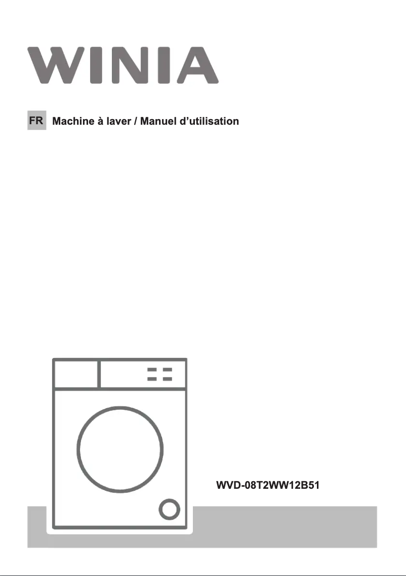Page n°1 - Manuel utilisateur Winia WVD-08T2WW12U51