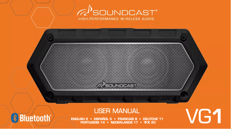 Página 1 del manual Manual de usuario SoundCast VG1