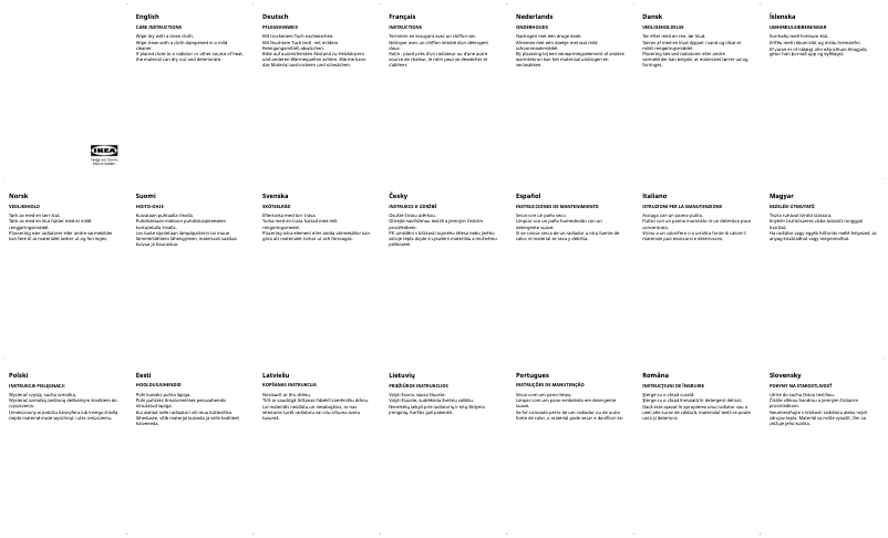 Page 1 de la notice Manuel utilisateur Ikea BUSKBO 504.429.63