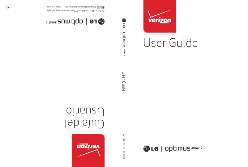 Page 1 de la notice Manuel utilisateur LG Optimus Zone 2