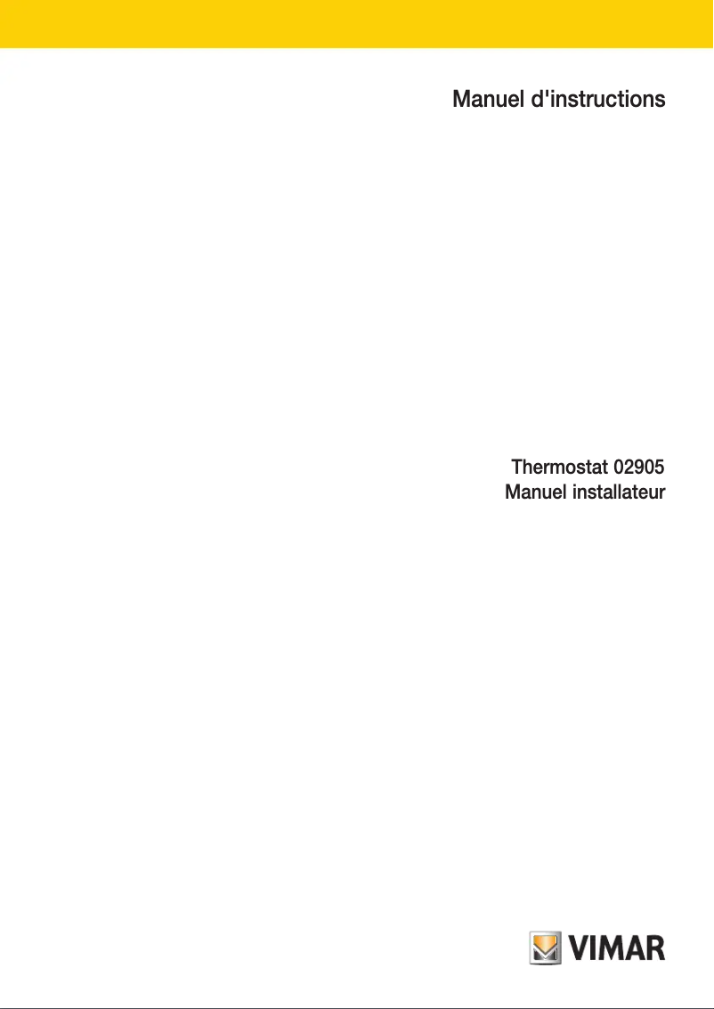 Page n°1 - Manuel utilisateur Vimar 02905