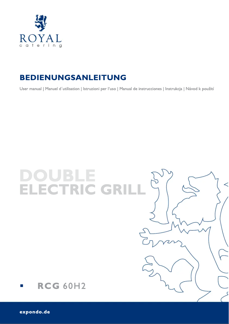 Image de la première page du manuel de l'appareil RCG 60H2