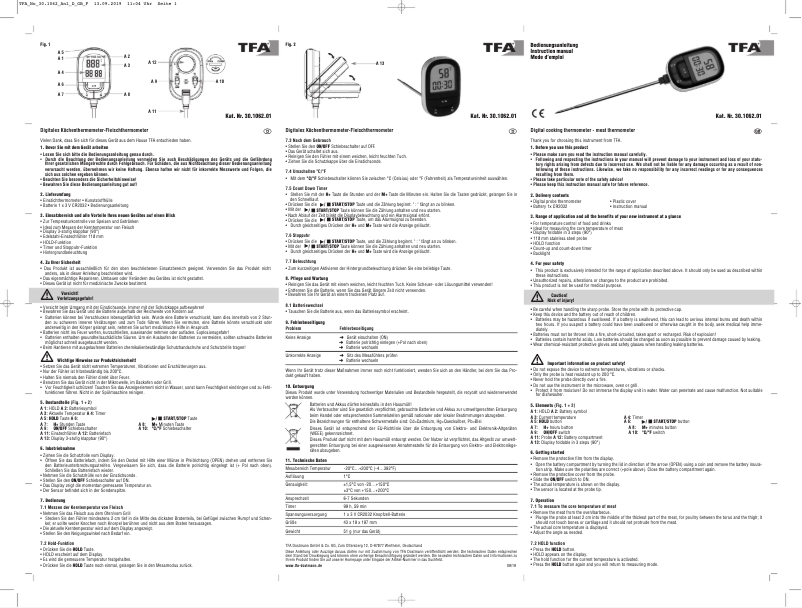 Page n°1 - Manuel utilisateur TFA 30.1062.01