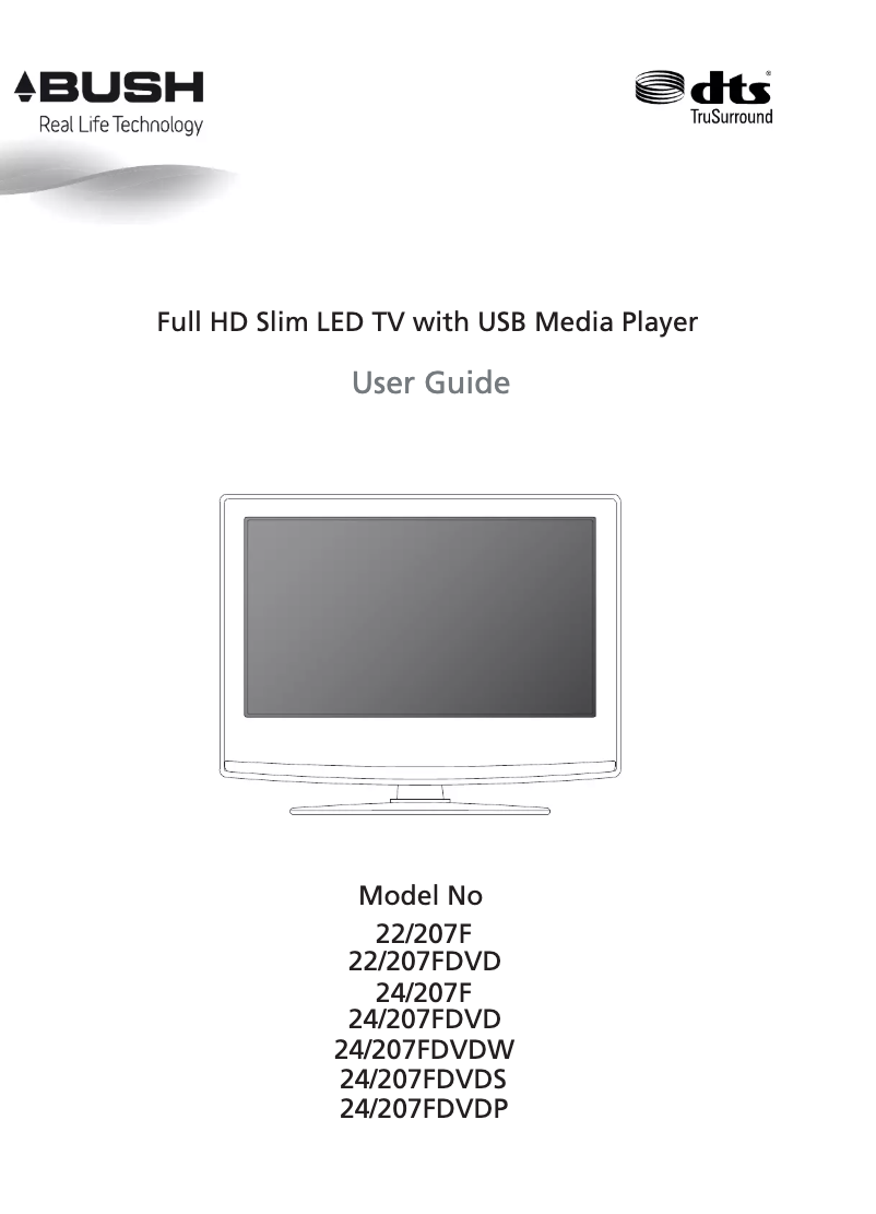 Página 1 del manual Manual de usuario Bush 24/207FDVD