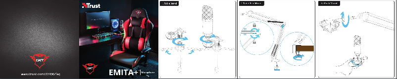 Page 1 de la notice Manuel utilisateur Trust GXT 252 Emita