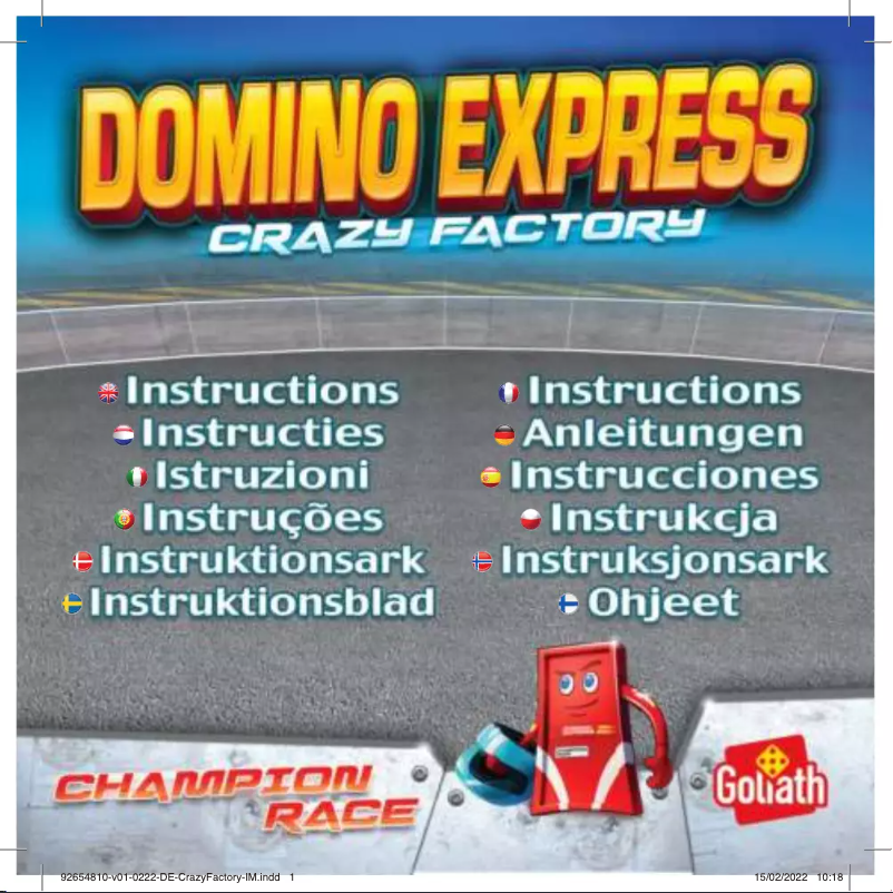 Page 1 de la notice Manuel utilisateur Goliath Domino Express Crazy Factory