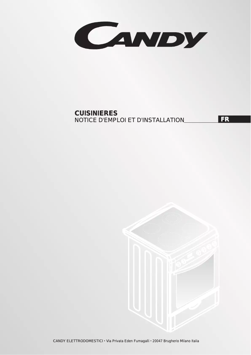 Page n°1 - Manuel utilisateur Candy CCV5543S/1
