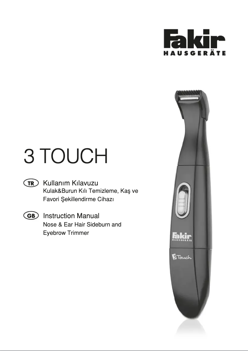 Page 1 de la notice Manuel utilisateur Fakir 3 Touch