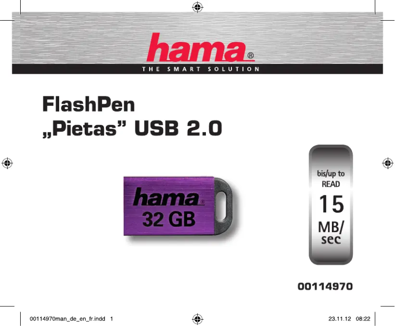 Image de la première page du manuel de l'appareil 32GB USB2.0