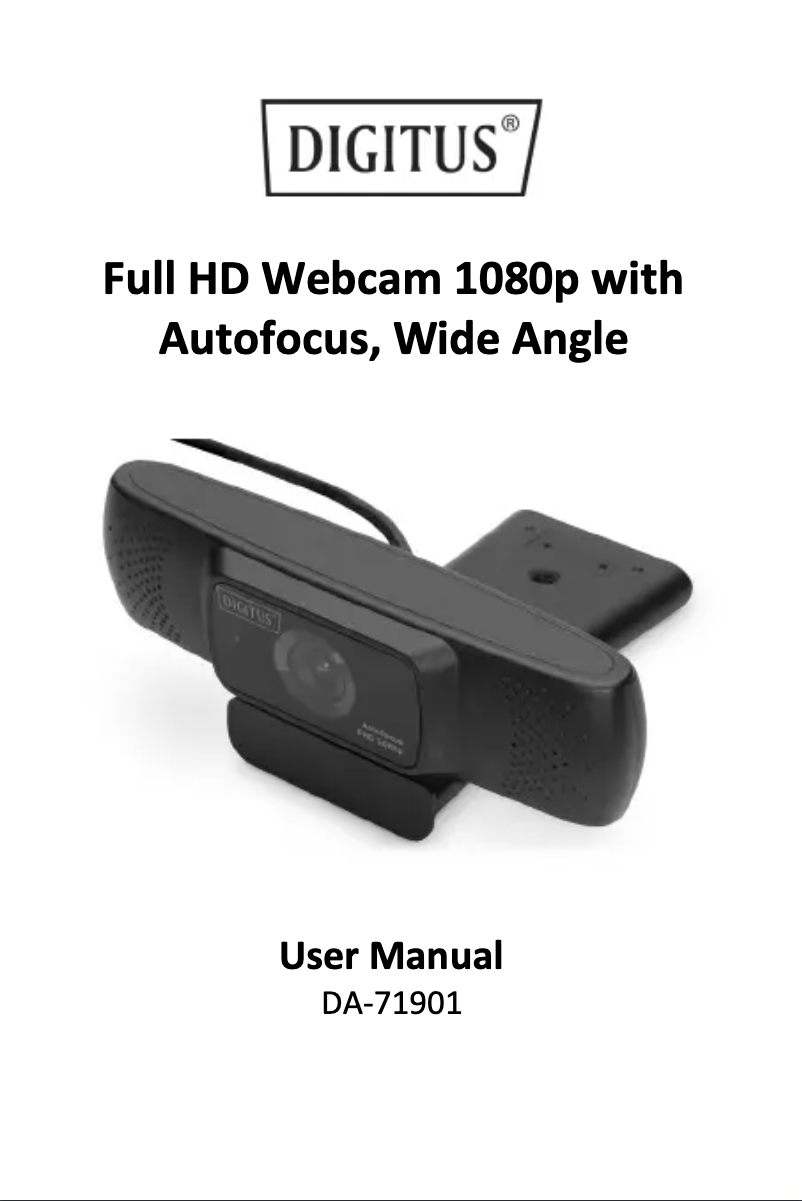 Image de la première page du manuel de l'appareil DA-71901