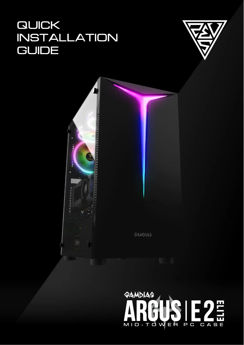 Page 1 de la notice Manuel utilisateur Gamdias Argus E2 Elite