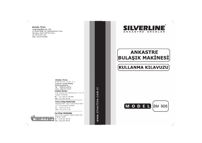 Page 1 de la notice Manuel utilisateur Silverline BM 906