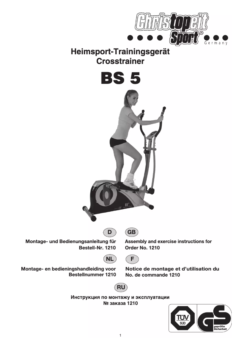 Page n°1 - Manuel utilisateur Christopeit BS 5