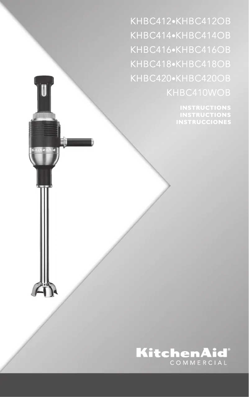 Image de la première page du manuel de l'appareil KHBC416OB