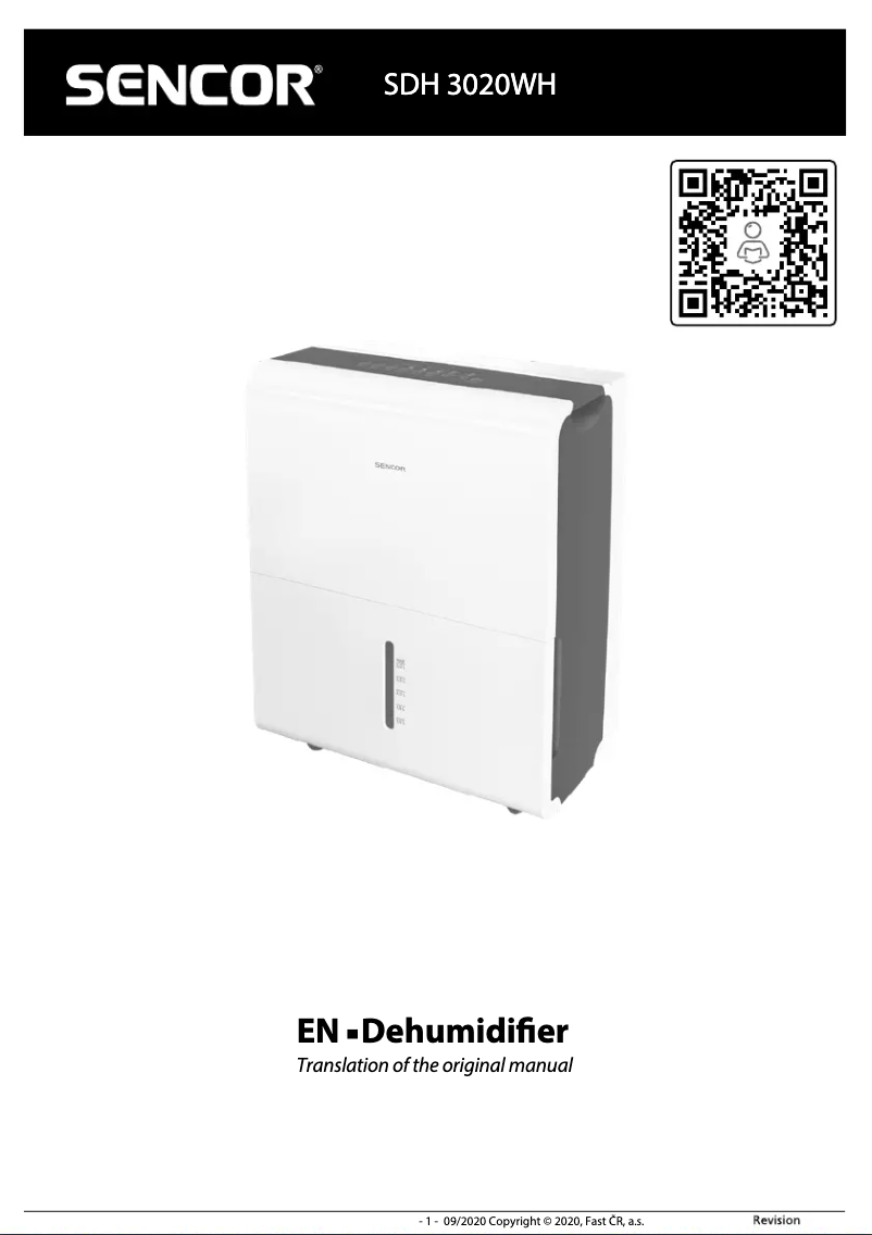 Page n°1 - Manuel utilisateur Sencor SDH 3020WH