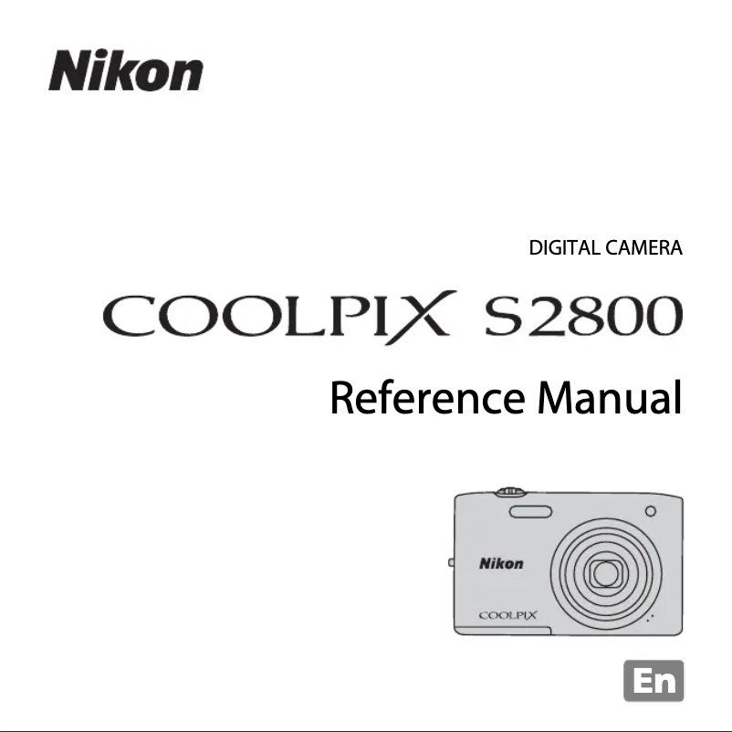 Page 1 de la notice Manuel utilisateur Nikon Coolpix S2800
