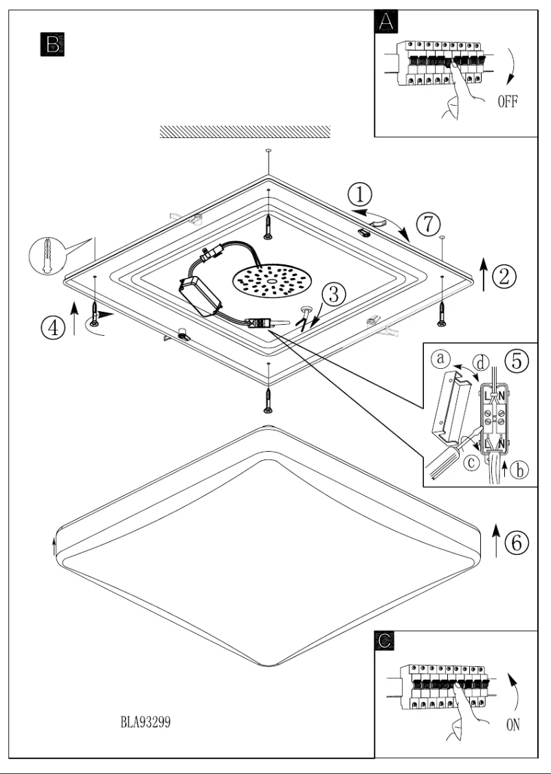 Page 1 de la notice Manuel utilisateur Eglo Giron