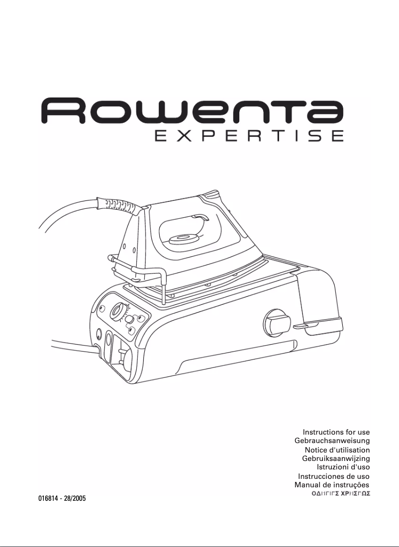 Page 1 de la notice Manuel utilisateur Rowenta Expertise DG 9040