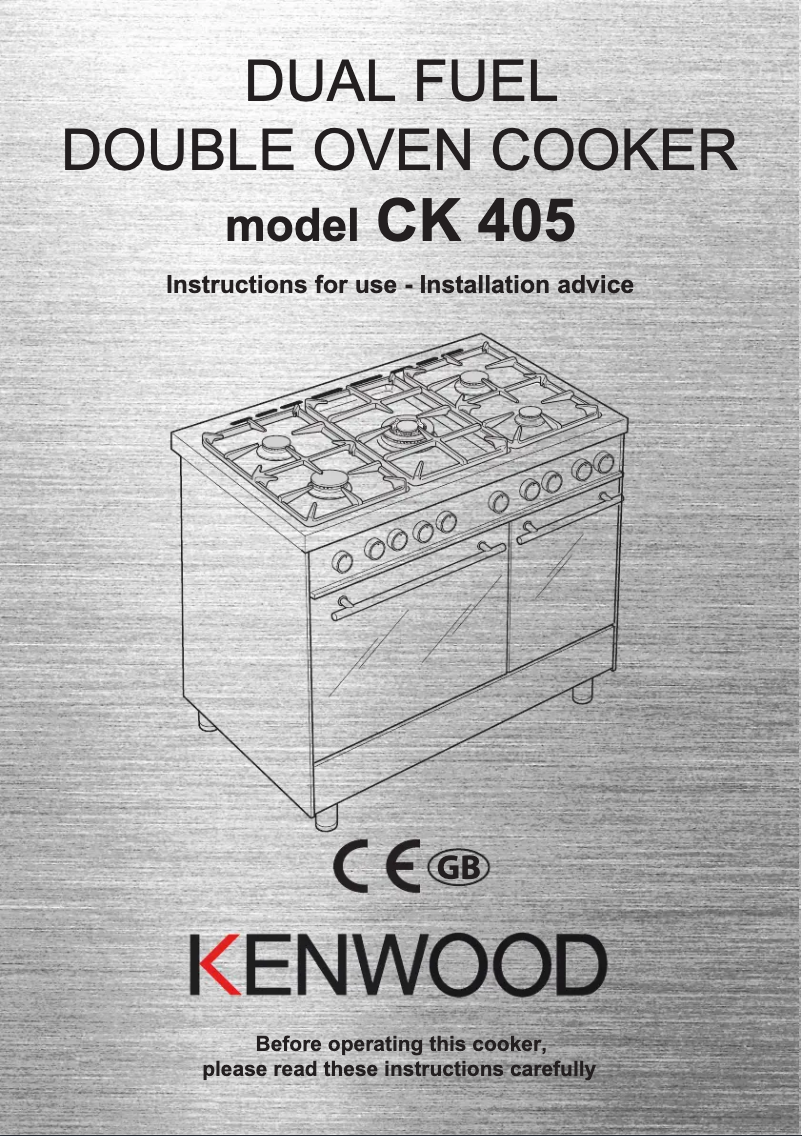 Page 1 de la notice Manuel utilisateur Kenwood CK 405