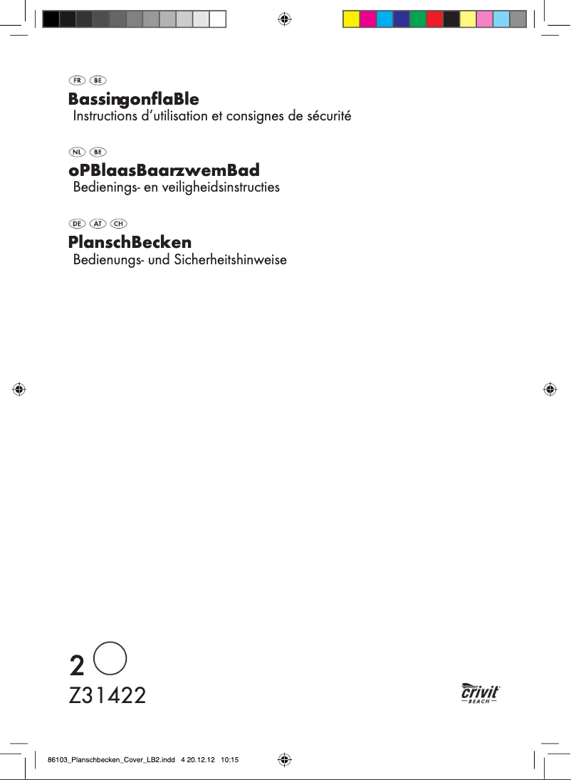 Image de la première page du manuel de l'appareil Z31422