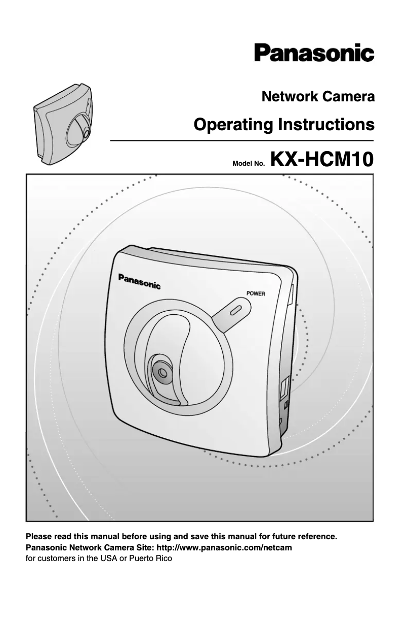 Page 1 de la notice Manuel utilisateur Panasonic KX-HCM10