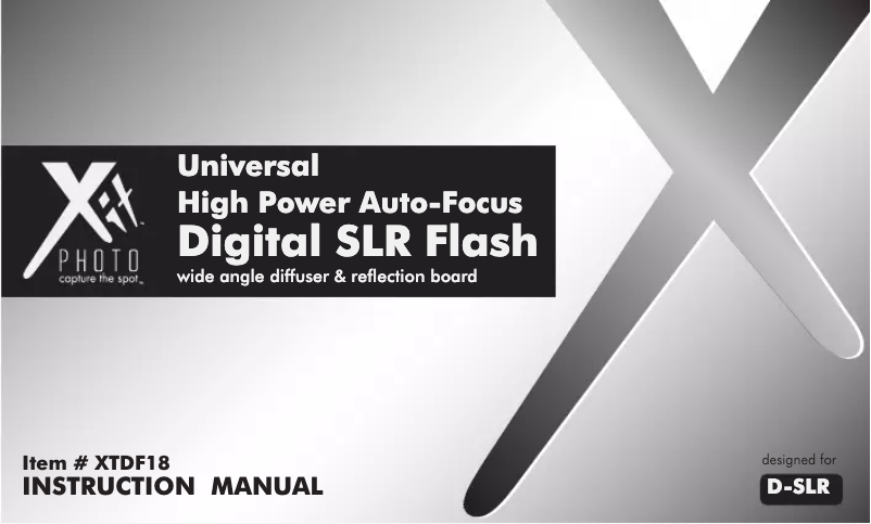 Image de la première page du manuel de l'appareil XTDF18UNV