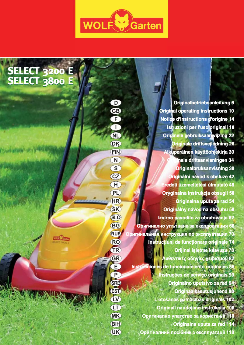 Image de la première page du manuel de l'appareil S 3800 E