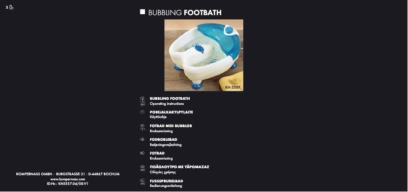 Page 1 de la notice Manuel utilisateur Balance KH 5557