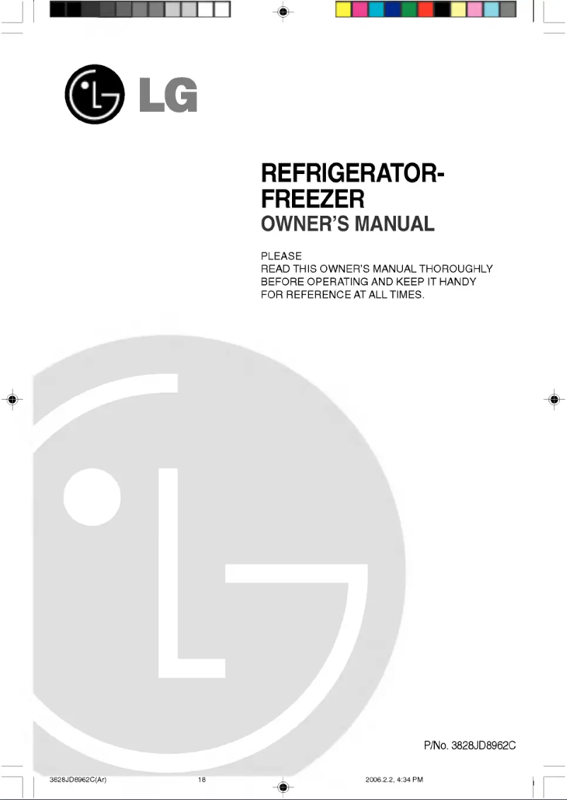 Page 1 de la notice Manuel utilisateur LG GR-B652JVP