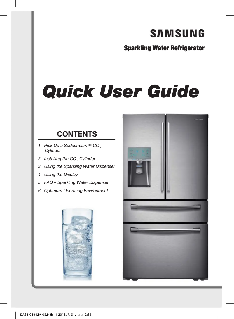 Image de la première page du manuel de l'appareil RF31FMESBSL