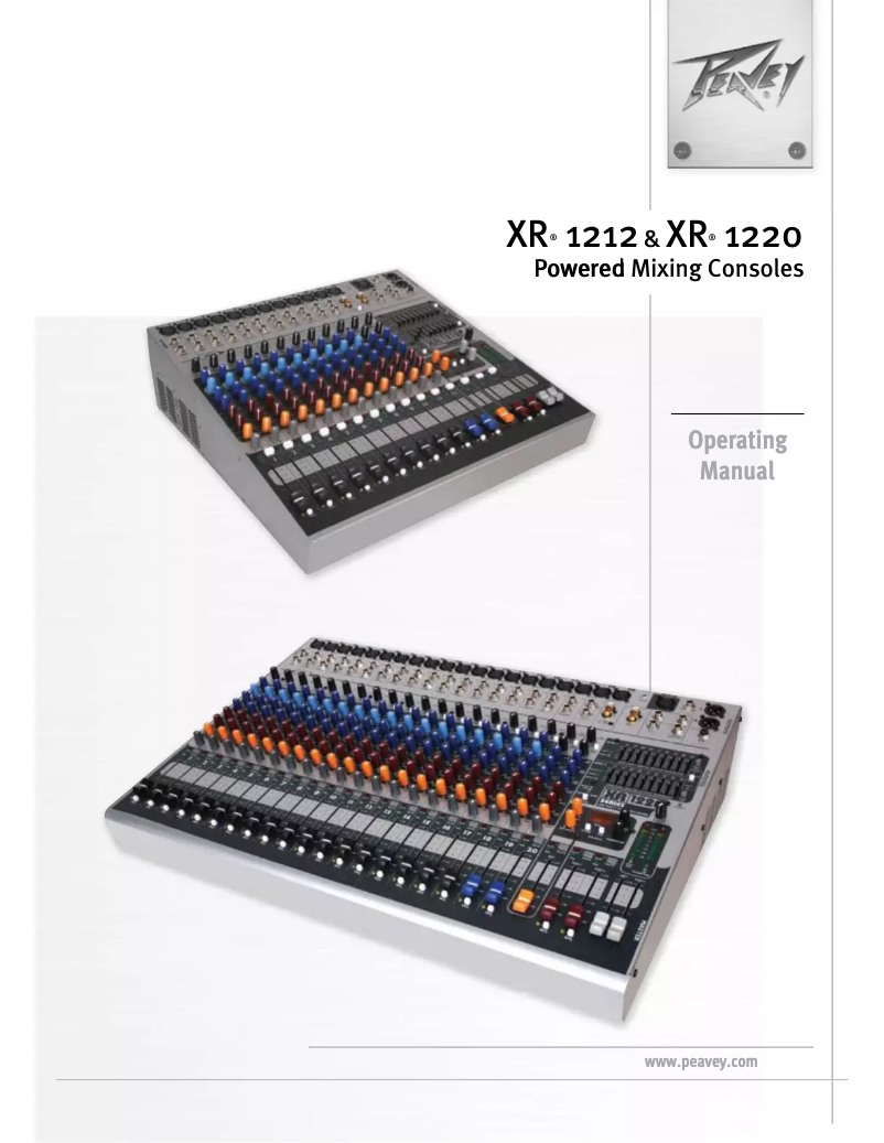 Image de la première page du manuel de l'appareil XR 1220