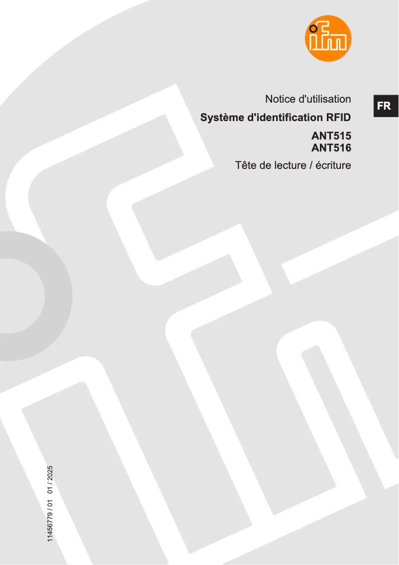 Image de la première page du manuel de l'appareil ANT515