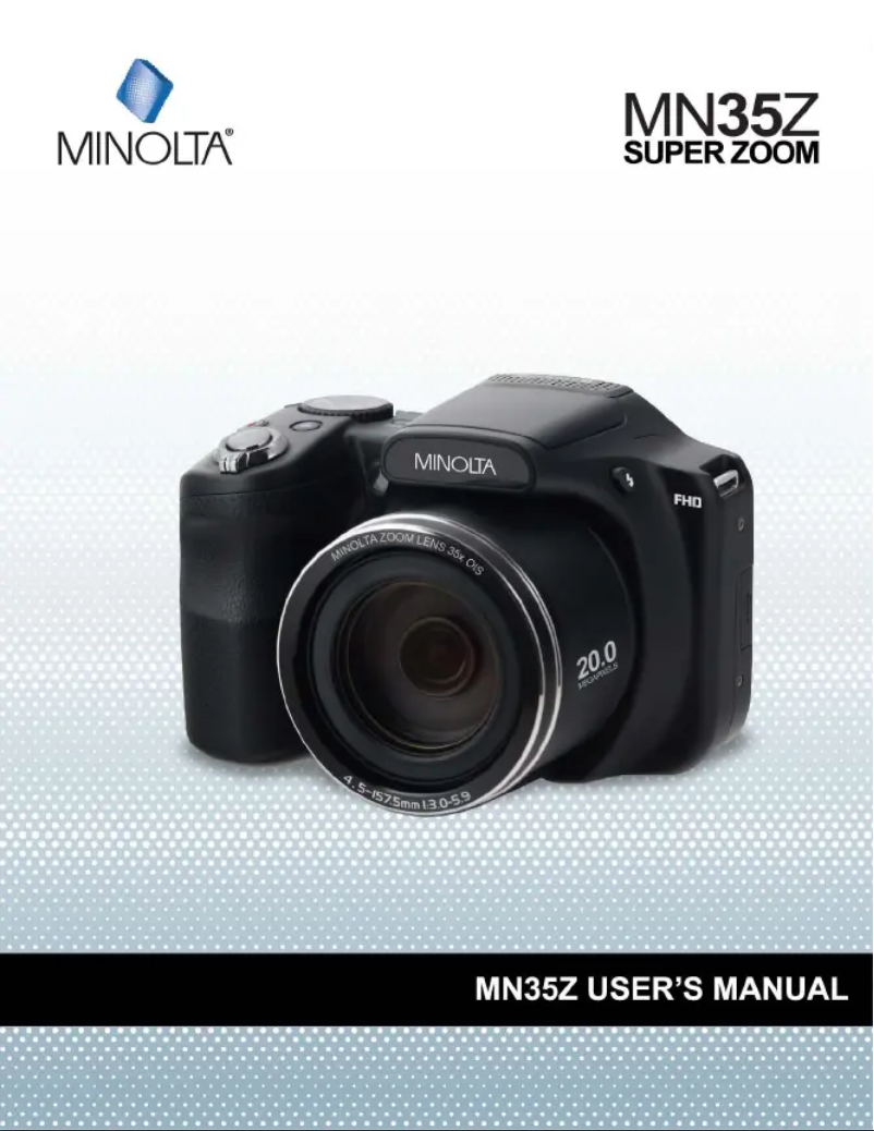 Page n°1 - Manuel utilisateur Minolta MN35Z