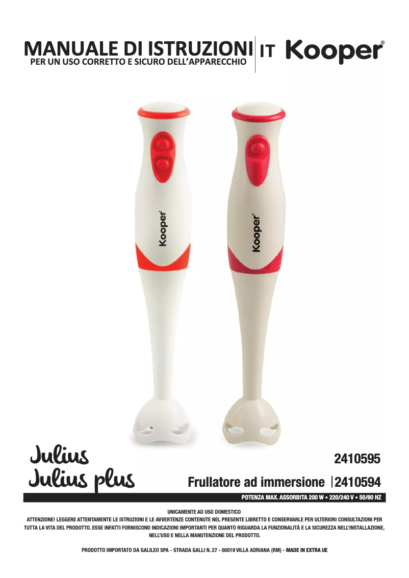 Image de la première page du manuel de l'appareil 2410594