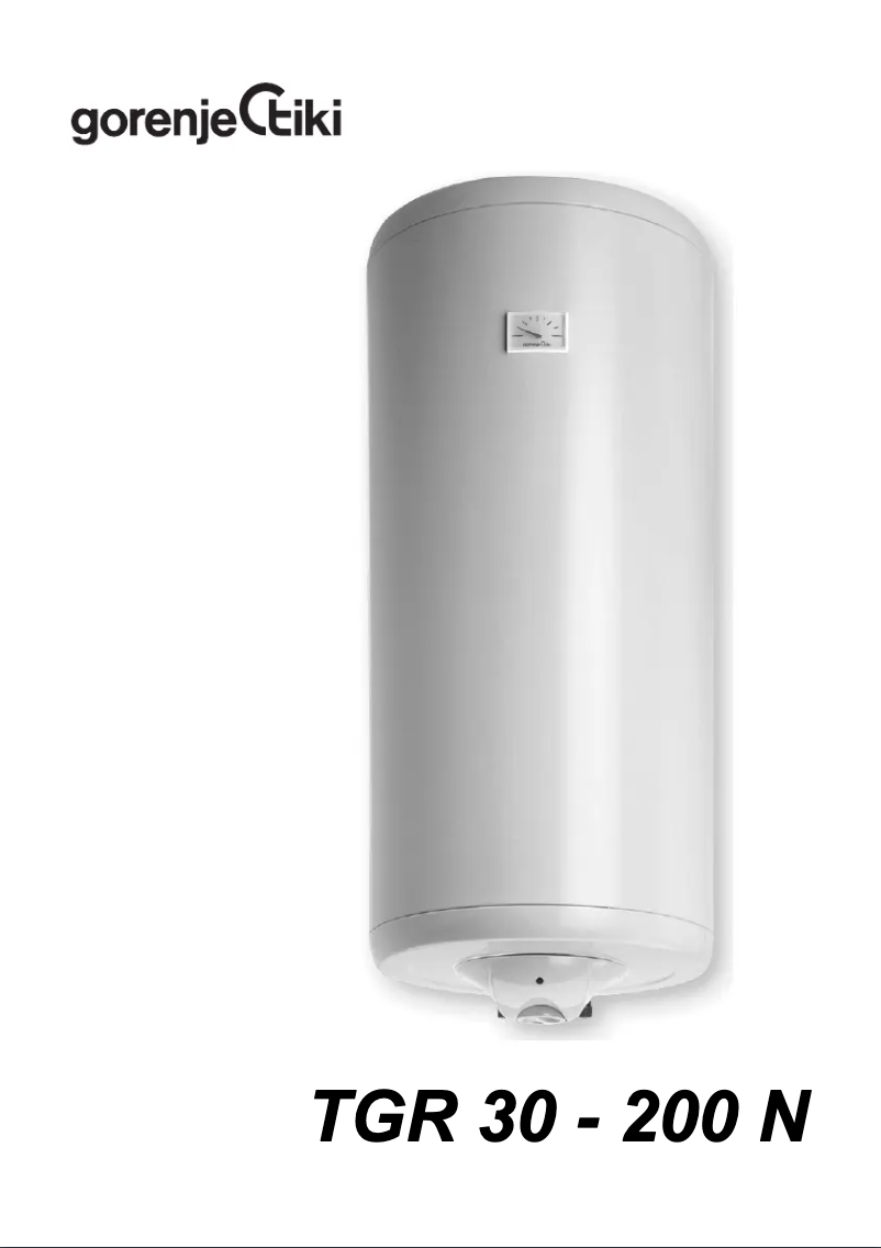 Page 1 de la notice Manuel utilisateur Gorenje TGR120NC6