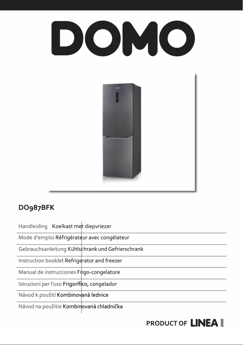 Image de la première page du manuel de l'appareil DO987BFK