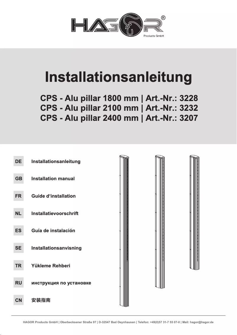 Page 1 de la notice Manuel utilisateur Hagor 3232