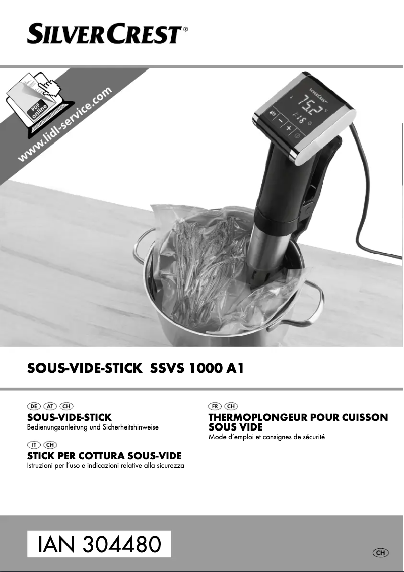 Page 1 de la notice Manuel utilisateur SilverCrest SSVS 1000 A1