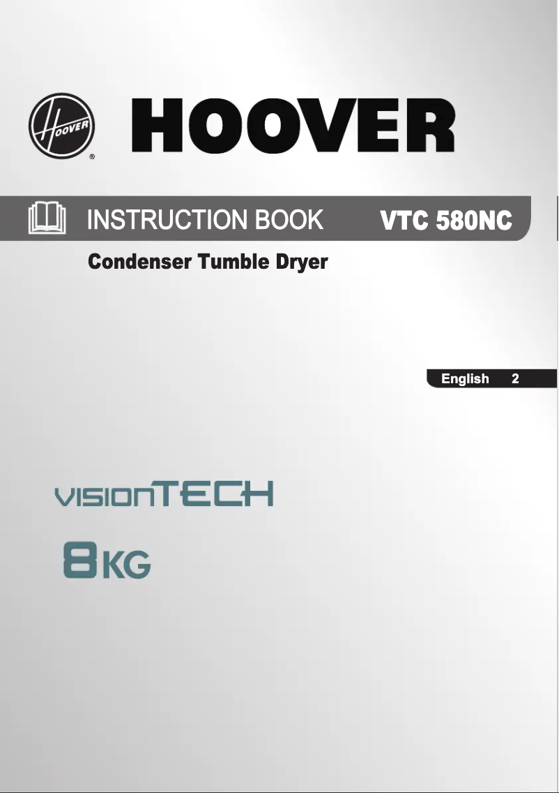 Page n°1 - Manuel utilisateur Hoover VTC 580NC-80