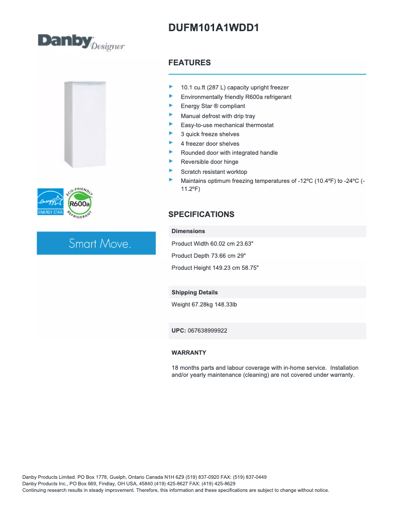 Image de la première page du manuel de l'appareil DUFM101A1