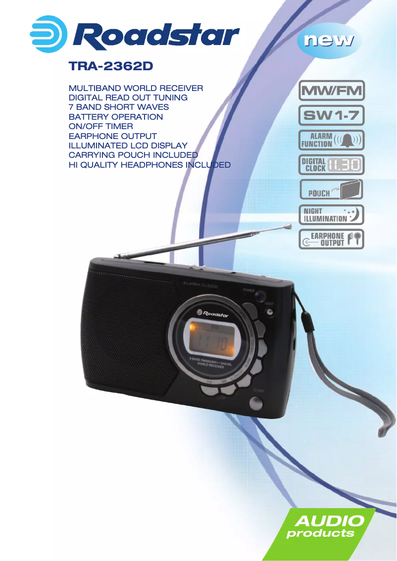 Imagen de la primera página del manual del dispositivo TRA-2362D
