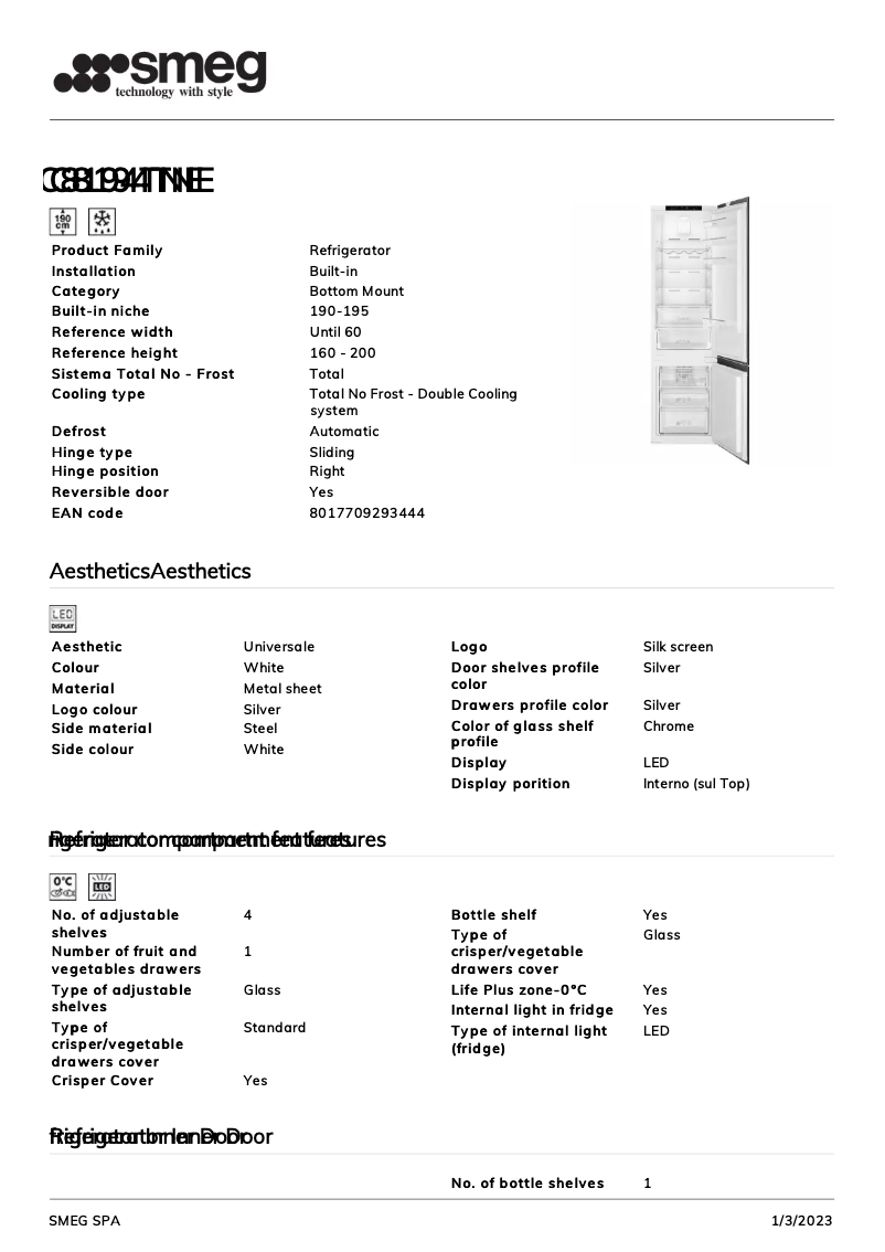 Image de la première page du manuel de l'appareil C8194TNE