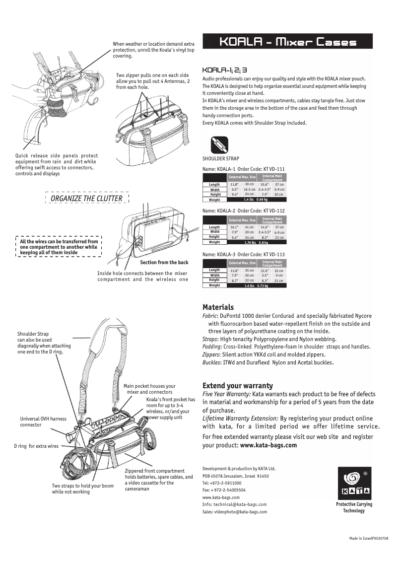 Page 1 de la notice Manuel utilisateur Kata Koala-3