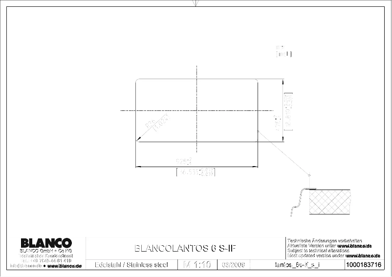 Page 1 de la notice Manuel utilisateur BLANCO LANTOS 6 S-IF