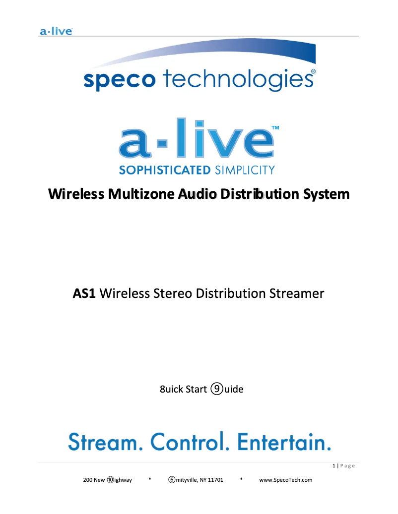 Página 1 del manual Guía de inicio rápido Speco Technologies ASPBMK1