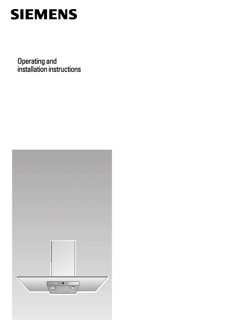 Page n°1 - Manuel utilisateur Siemens LC657GB40B