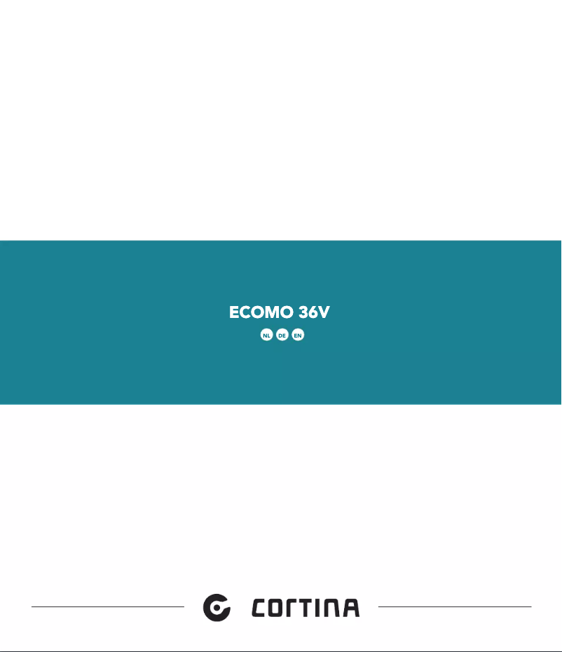 Page n°1 - Manuel utilisateur Cortina Ecomo 500