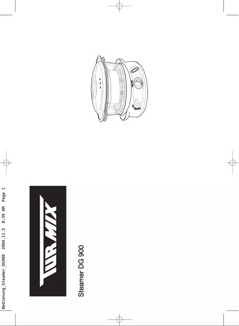 Image de la première page du manuel de l'appareil DG 900