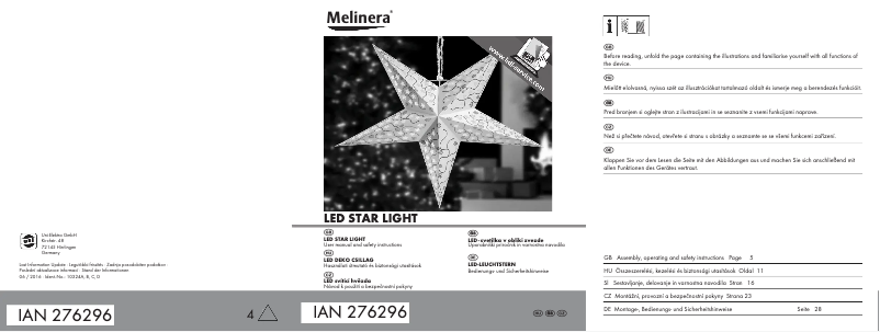 Image de la première page du manuel de l'appareil IAN 276296