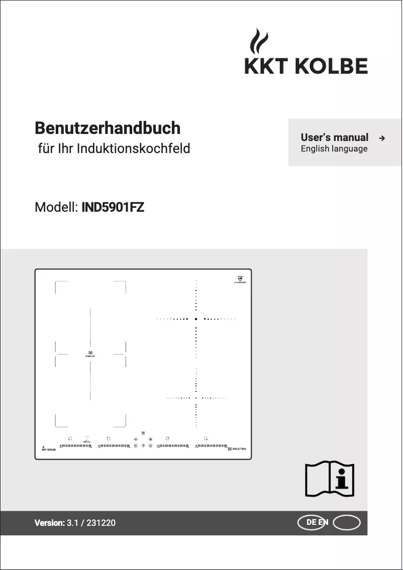 Page 1 de la notice Manuel utilisateur KKT Kolbe IND5901FZ